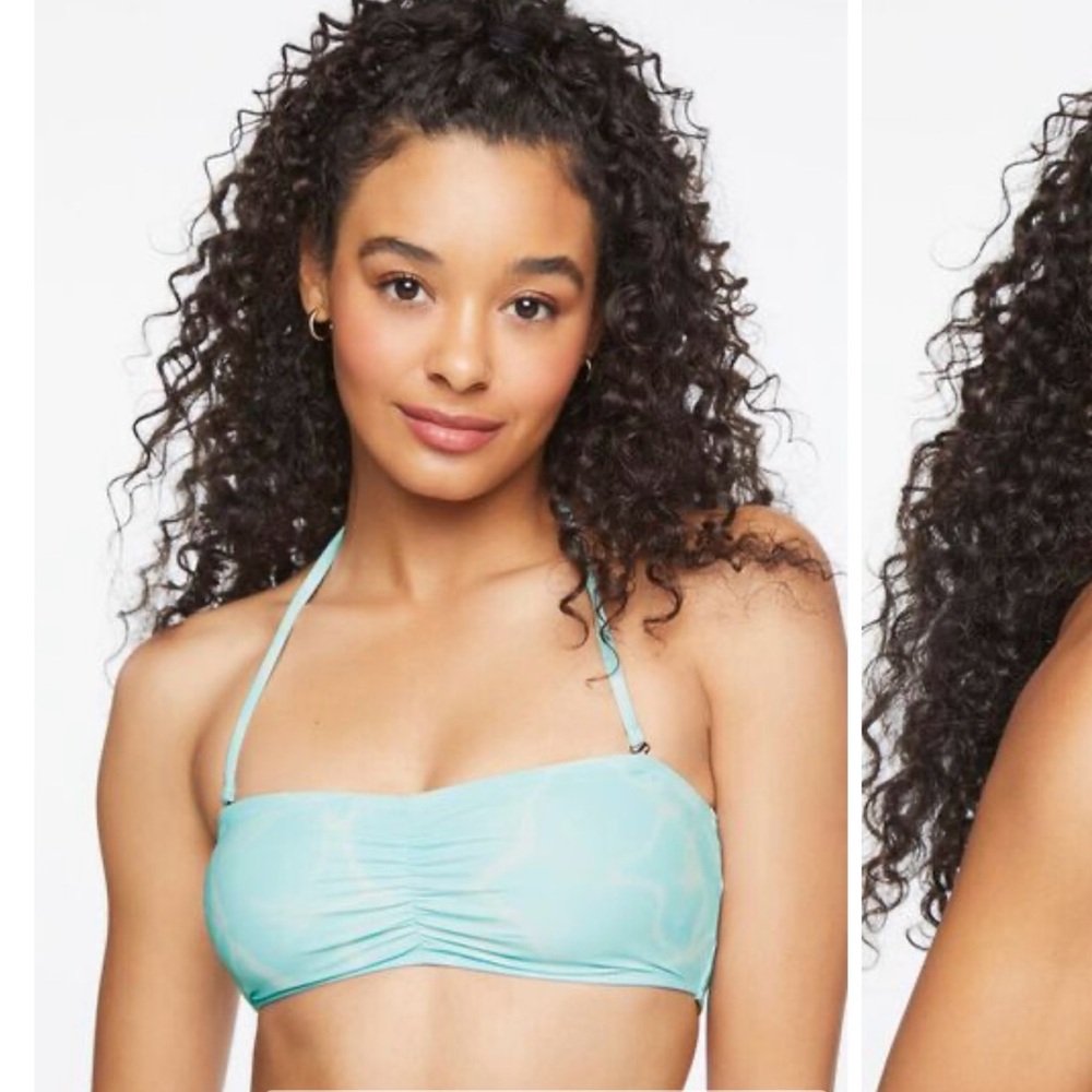 Light Blue Halter Bikini Top